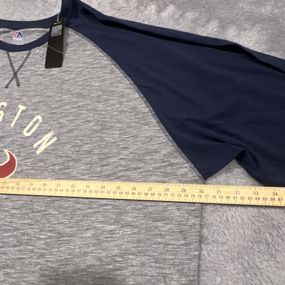 NFL Team Apparel Houston Texans Majestic Long Sleeve Shirt‎ Raglan Mens 4XL NWT - Picture 6 of 8